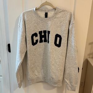 NWOT Custom Chi O Crewneck Pullover Sweatshirt